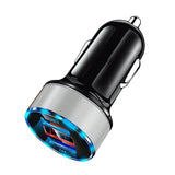 Mini Dual USB Mobile Phone Fast Charger for Vehicles (with LED Display) - Ripe Pickings