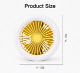 Mini Selfie LED Ring Light With Portable Electric Fan (Mounts onto any Mobile Phone) - Ripe Pickings