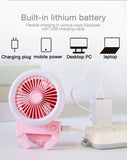 Mini Selfie LED Ring Light With Portable Electric Fan (Mounts onto any Mobile Phone) - Ripe Pickings