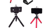 Flexible, Sponge Octopus Mini Tripod/Phone Stand with Bluetooth Remote Shutter for Smartphones - Ripe Pickings