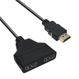 HDMI Splitter Cable (1 x Male To Dual HDMI 2 x Female Y Splitter Adapter) - Ripe Pickings