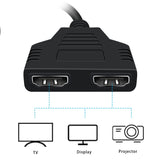 HDMI Splitter Cable (1 x Male To Dual HDMI 2 x Female Y Splitter Adapter) - Ripe Pickings