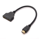 HDMI Splitter Cable (1 x Male To Dual HDMI 2 x Female Y Splitter Adapter) - Ripe Pickings