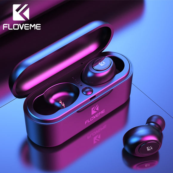 Floveme Mini Bluetooth Wireless Earphones with 3D Stereo Sound & Magnetic Charging Box - Ripe Pickings
