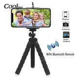 Flexible, Sponge Octopus Mini Tripod/Phone Stand with Bluetooth Remote Shutter for Smartphones - Ripe Pickings