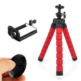 Flexible, Sponge Octopus Mini Tripod/Phone Stand with Bluetooth Remote Shutter for Smartphones - Ripe Pickings