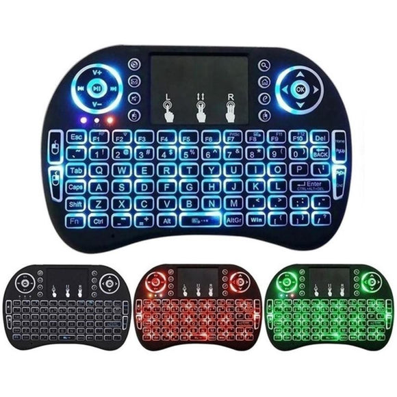 2.4GHz 3 Colour Backlight Mini Wireless Keyboard (for Android TV, Computer and more) - Ripe Pickings