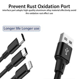 3 in 1 Fast Charging USB Cable for all Mobile Phones - Ripe Pickings