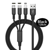 3 in 1 Fast Charging USB Cable for all Mobile Phones - Ripe Pickings