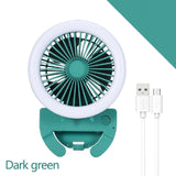 Mini Selfie LED Ring Light With Portable Electric Fan (Mounts onto any Mobile Phone) - Ripe Pickings