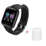 116 Plus Smart Fitness Watch + i7 TWS Wireless Earbuds/Earpieces with Mic & Charger Box - Ripe Pickings