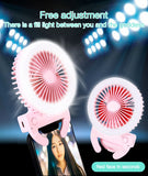 Mini Selfie LED Ring Light With Portable Electric Fan (Mounts onto any Mobile Phone) - Ripe Pickings