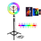 RGB LED Selfie Ring Light with Colorful Photography Lighting (includes. Remote Control) - Ripe Pickings