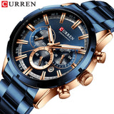 2021 Men's Quartz Luxury Chronograph Sport & Business Watch by Curren Blanche - Ripe Pickings