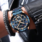 2021 Men's Quartz Luxury Chronograph Sport & Business Watch by Curren Blanche - Ripe Pickings