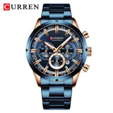 2021 Men's Quartz Luxury Chronograph Sport & Business Watch by Curren Blanche - Ripe Pickings