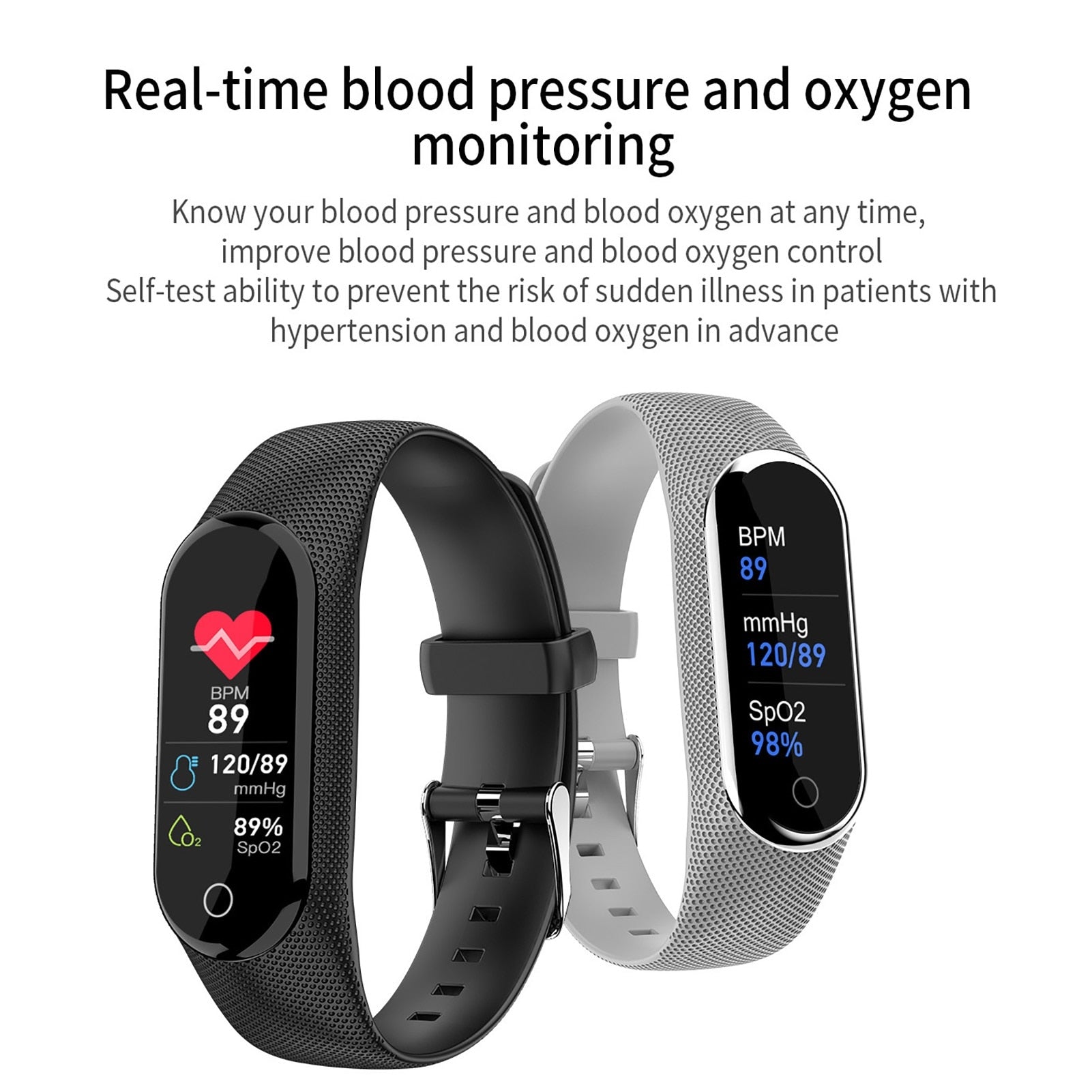 M8 smart band with heart rate & blood pressure monitor shop