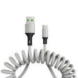 5A Micro USB Type-C Fast Charging Spring Cable - Ripe Pickings