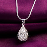 925 Sterling Silver AAA Zircon Drop-Shaped Pendant & Necklace - Ripe Pickings