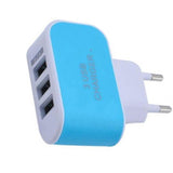 3.1A Triple USB Ports Home Travel AC Charger (for EU Plug with Indicator) - Ripe Pickings