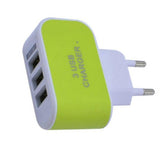 3.1A Triple USB Ports Home Travel AC Charger (for EU Plug with Indicator) - Ripe Pickings