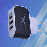 3.1A Triple USB Ports Home Travel AC Charger (for EU Plug with Indicator) - Ripe Pickings