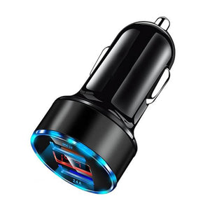 Mini Dual USB Mobile Phone Fast Charger for Vehicles (with LED Display) **FREE SHIPPING ONLY** - Ripe Pickings