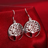 925 Sterling Silver Leaves Pendant Earrings and Necklace (Tree of Life) - Ripe Pickings