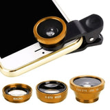 3-in-1 Wide Angle Macro Fisheye Camera Lens Kits for all Mobile Phone - Ripe Pickings