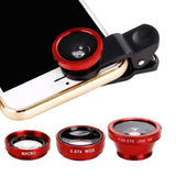 3-in-1 Wide Angle Macro Fisheye Camera Lens Kits for all Mobile Phone - Ripe Pickings