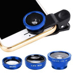 3-in-1 Wide Angle Macro Fisheye Camera Lens Kits for all Mobile Phone - Ripe Pickings