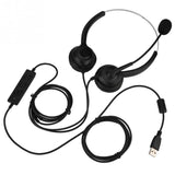Call Centre USB Headset with Noise Cancelling, Mute and Volume Buttons - Ripe Pickings