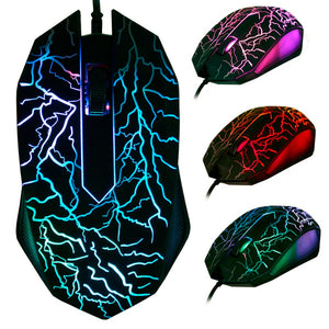 Luminous Gaming Mouse - 3200DPI LED Optical Mouse with 3 Buttons - Ripe Pickings