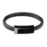 Mini/Micro USB Leather Bracelet Used for Data Transfer, Charging and a Sync Cord - Ripe Pickings