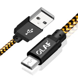 OLAF Micro USB Fast Charging and Data Cable (25cm to 300cm Cable Options) - Ripe Pickings