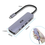 ICZI 6 in 1 USB C Multifunction HUB  - type C to 4K HDMI USB 3.0 SD TF Card Converter - Ripe Pickings