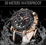 2019 LIGE Quartz Top Brand Luxury Big Dial Military Mens Watch - Ripe Pickings