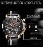 2019 LIGE Quartz Top Brand Luxury Big Dial Military Mens Watch - Ripe Pickings