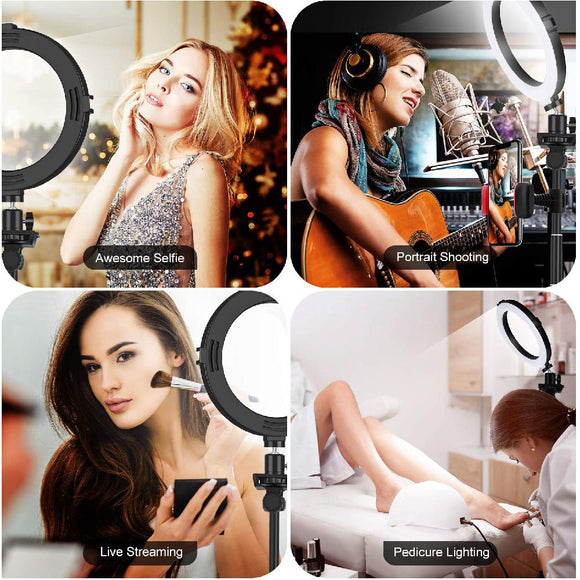 RGB LED Selfie Ring Light with Colorful Photography Lighting (includes. Remote Control) - Ripe Pickings