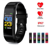 The 115 Plus Smart Watch with HR & BP Monitor, Call & MSG Notifications (similar to Fitbit Alta) - Ripe Pickings