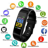 The 115 Plus Smart Watch with HR & BP Monitor, Call & MSG Notifications (similar to Fitbit Alta) - Ripe Pickings