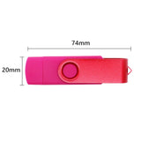 USB Flash Drive 32G + USB 2.0 Micro USB - Caps on Both Ends for Computers and Android Devices - Ripe Pickings