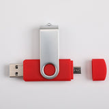 USB Flash Drive 32G + USB 2.0 Micro USB - Caps on Both Ends for Computers and Android Devices - Ripe Pickings