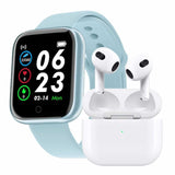 Y68S Macaron Smart Watch + Air Pro 4 TWS Wireless Earbuds & Charger Case - Ripe Pickings