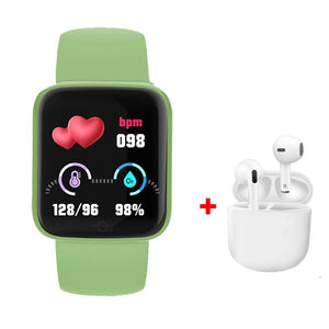 Y68S Macaron Smart Watch + Air Pro 4 TWS Wireless Earbuds & Charger Case - Ripe Pickings
